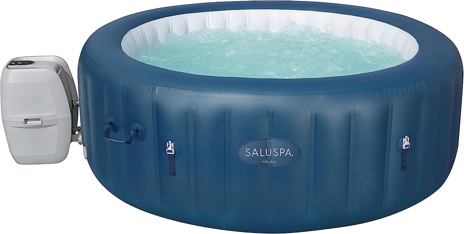 Bestway Milan SaluSpa 6 Person Inflatable Round Outdoor Hot Tub