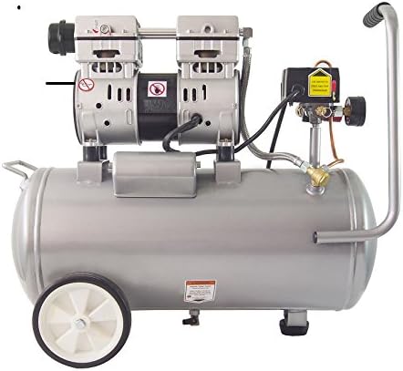 California Air Tools 8010 Steel Tank Air Compressor | Ultra Quiet, Oil-Free, 1.0 hp, 8 gal