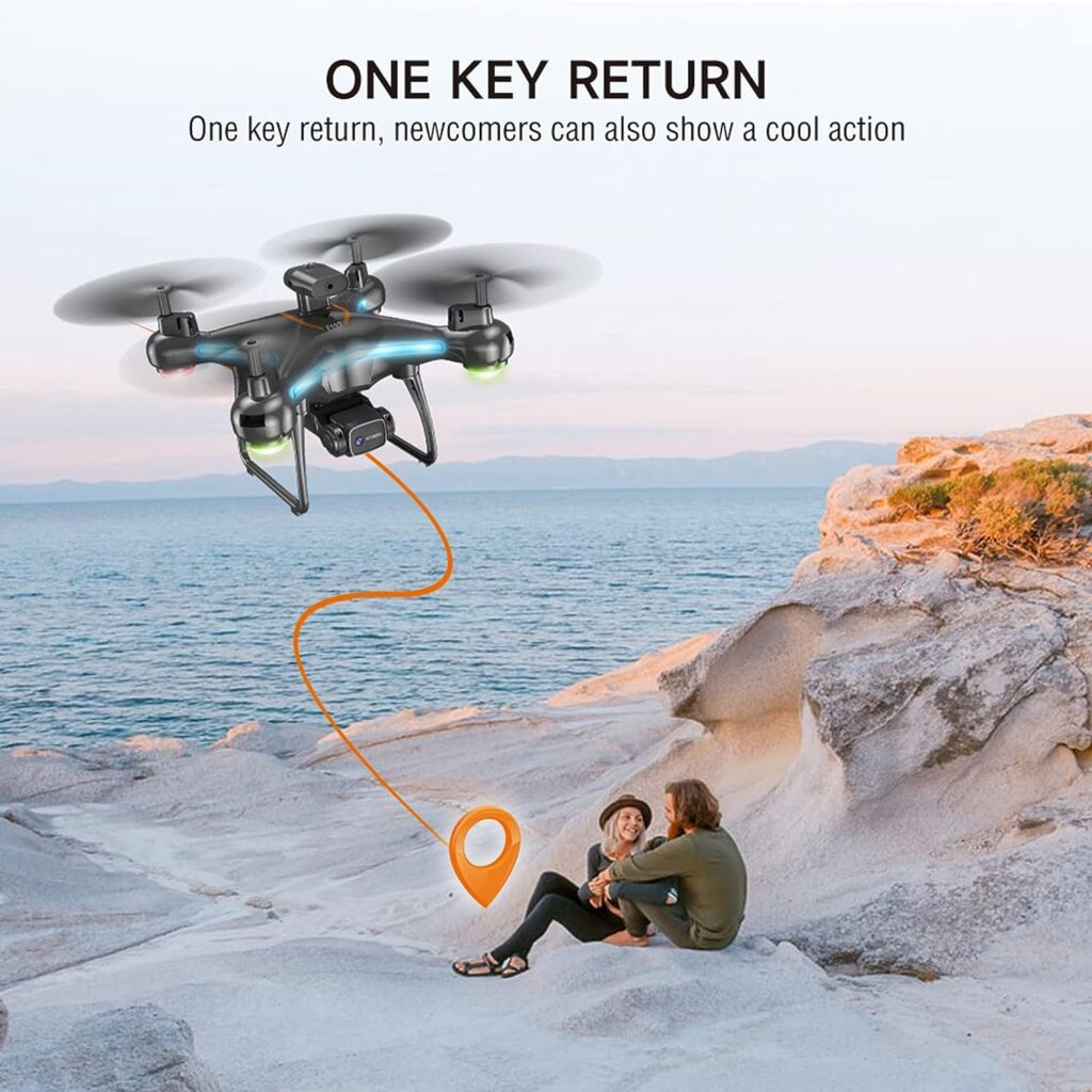 Drone with HD FP𝚅 Camera,Foldable Mini RC Quadcopter Toy Drone Camera Drone Headless Mode Gifts for Adults Kids
