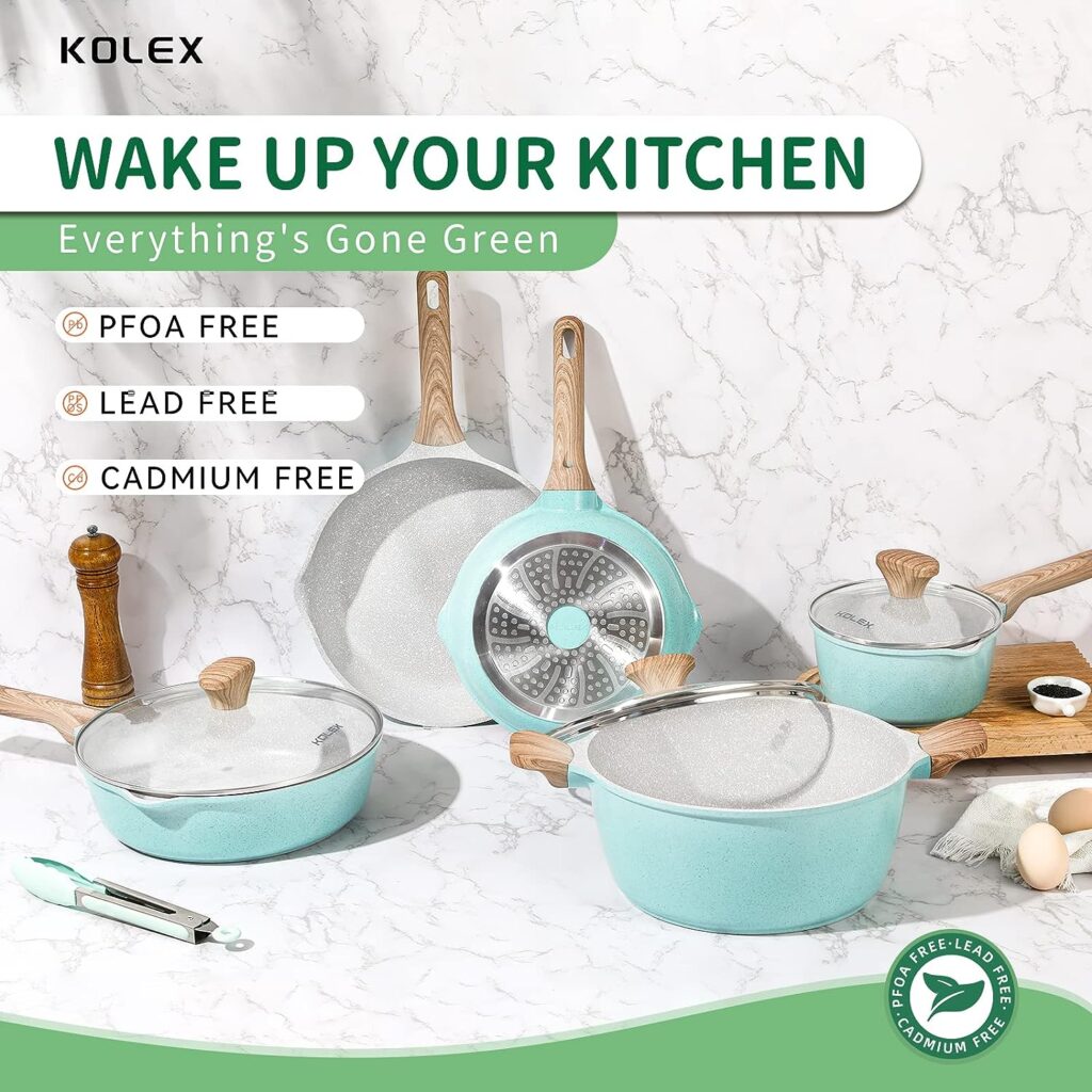 KOLEX Nonstick Cookware Set Review 2024