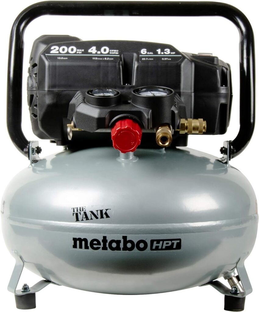 Metabo HPT Air Compressor | THE TANKâ¢ | 200 PSI | 6 Gallon | Pancake | EC914S