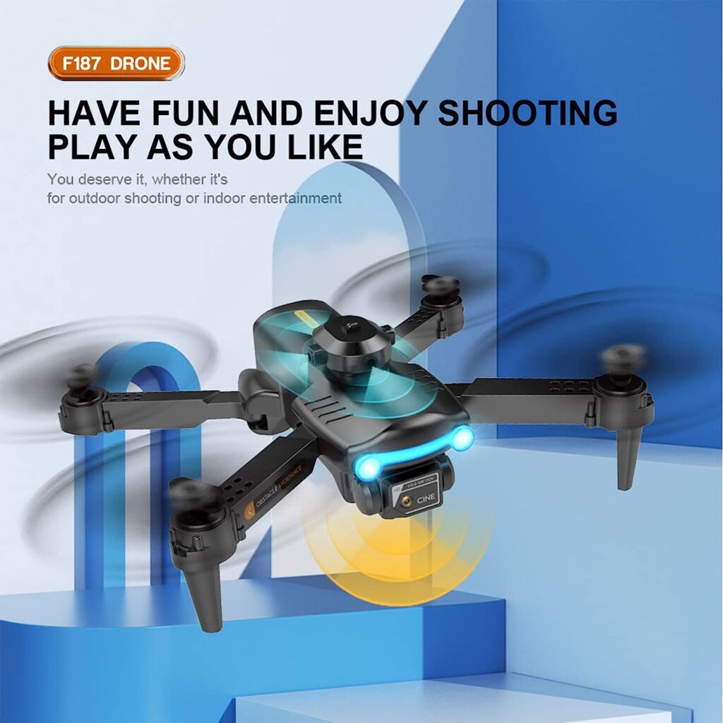 Mini Drone 1080P HD FPV Drone Foldable Drone with Camera, 2.4GHz WiFi Quadcopters with Control, Gravity Control, Rolling 360Â°, Smart Obstacle Avoidance, Gifts for Adults  Kids