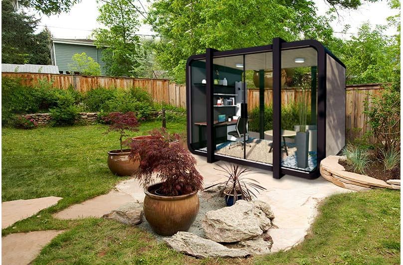 YARDADU Outdoor Backyard Prefab Home Office Shed