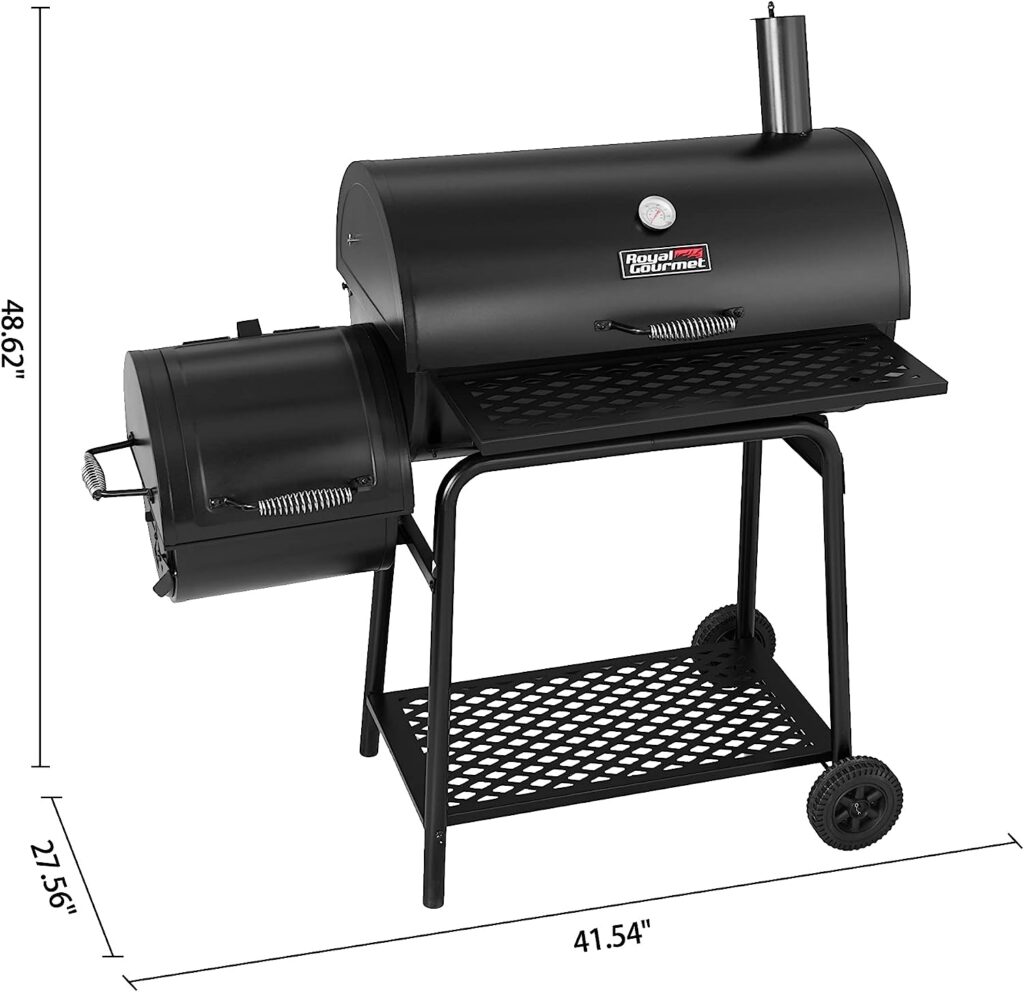 Royal Gourmet CC1830FC Charcoal Grill Offset Smoker (Grill + Cover)