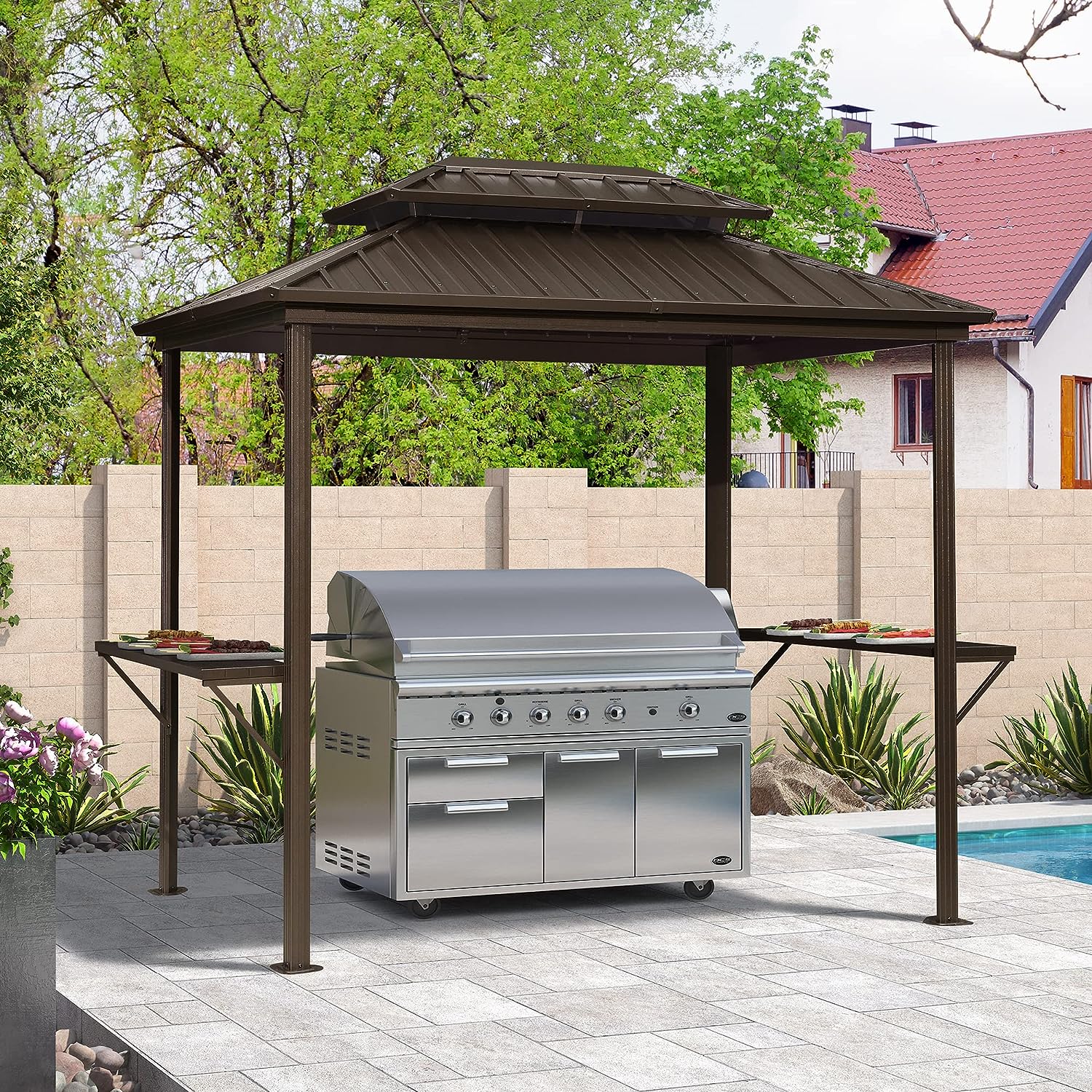 PURPLE LEAF 6′ X 8′ Hardtop Grill Gazebo Review 2024