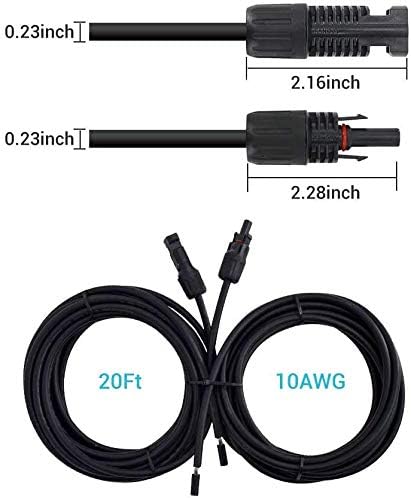 Renogy 100 Watt 12 Volt Flexible Kit Monocrystalline Panel 30A MPPT Dual Battery Charging Controller and 20Ft 10 AWG Adaptor Wire, 100W 12V Flex Solar Bundle