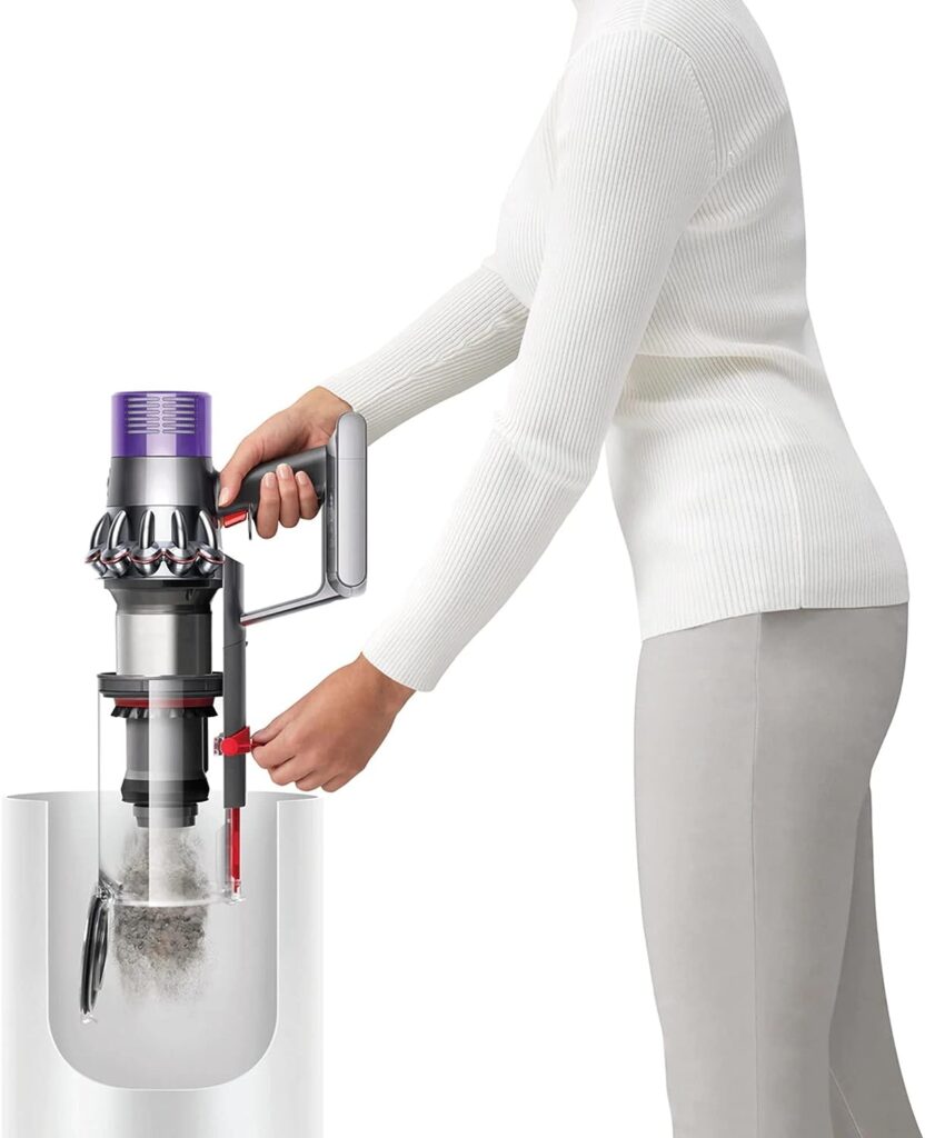 Dyson V10 Cordless Stick Vacuum Cleaner: 14 Cyclones, Fade-Free Power, Whole Machine Filtration, Hygienic Bin Emptying, Wall Mounted, Up to 60 Min Runtime, Iron