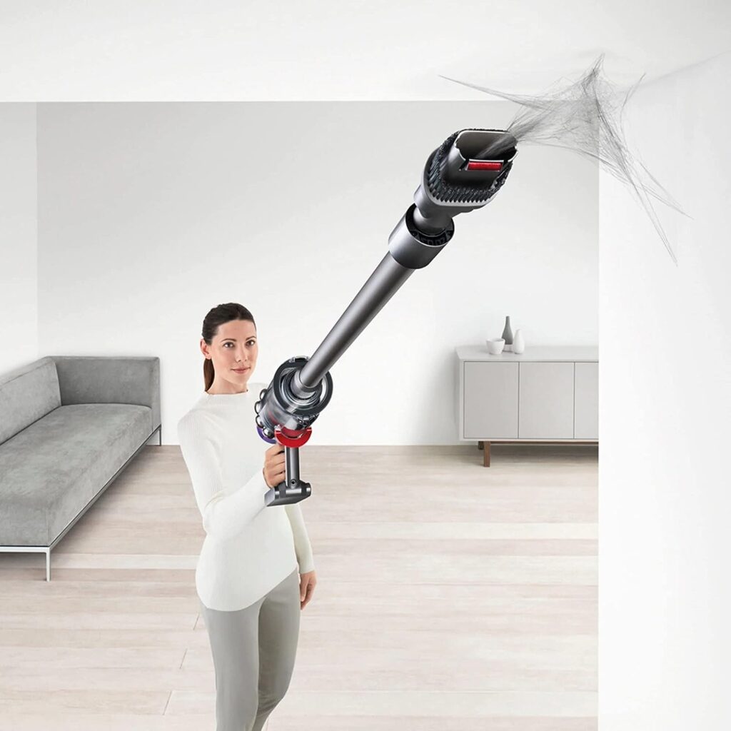 Dyson V10 Cordless Stick Vacuum Cleaner: 14 Cyclones, Fade-Free Power, Whole Machine Filtration, Hygienic Bin Emptying, Wall Mounted, Up to 60 Min Runtime, Iron